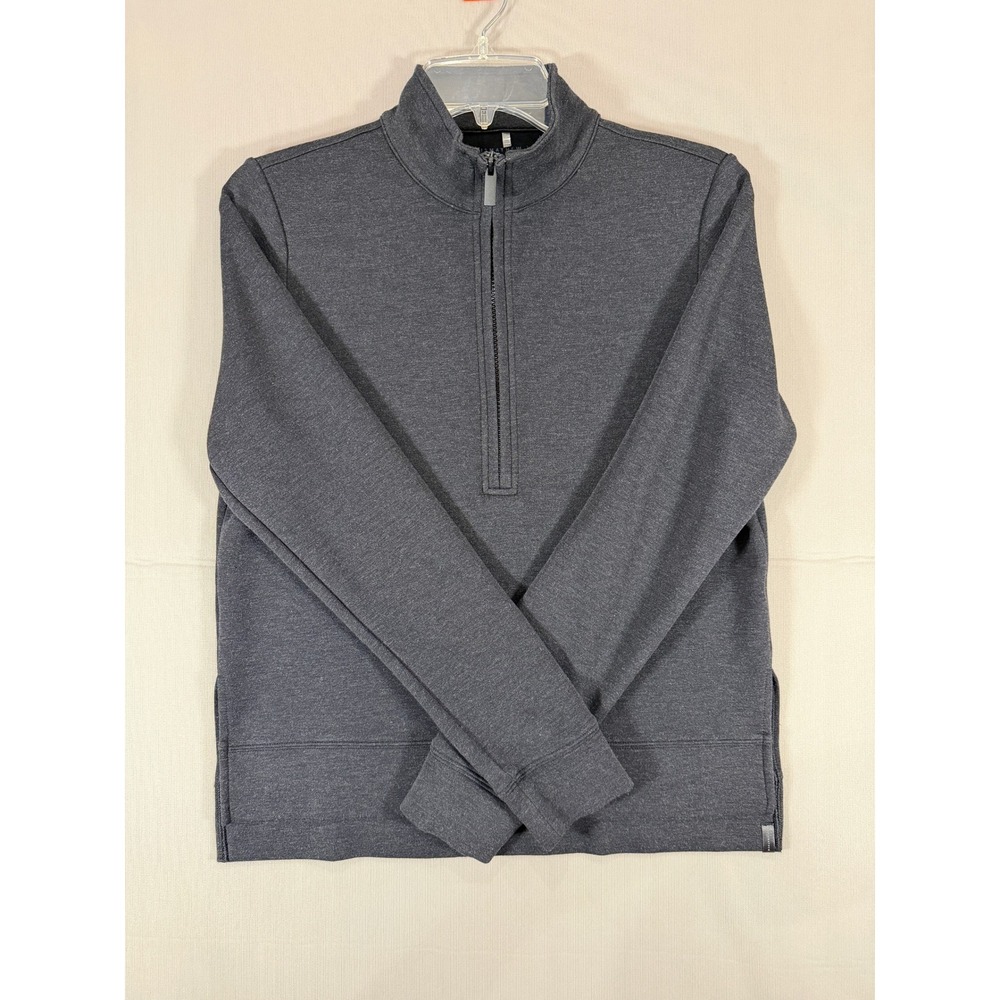 TravisMathew Womens Small Quarter Zip Pullover Charcoal Heather Gray Golf Top